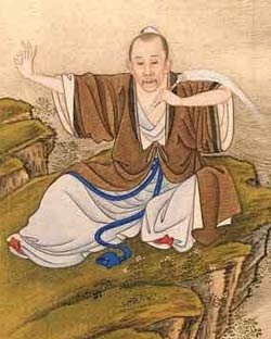 Depiction of Zhang Sanfeng legendary figure in Chinese martial arts